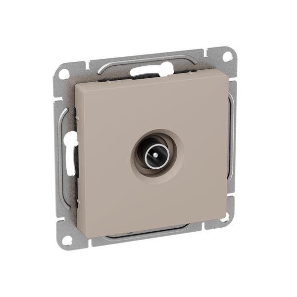 Механизм розетки TV, проходная, кремовый Эпика EKF Механизм розетки TV, проходная, кремовый Эпика EKF