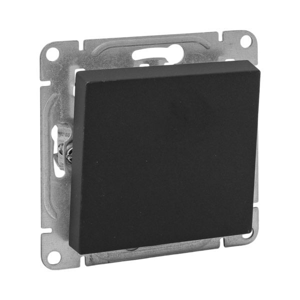 Механизм выключателя, одноклавишный, перекрёстный, чёрный Эпика EKF Механизм выключателя, одноклавишный, перекрёстный, чёрный Эпика EKF