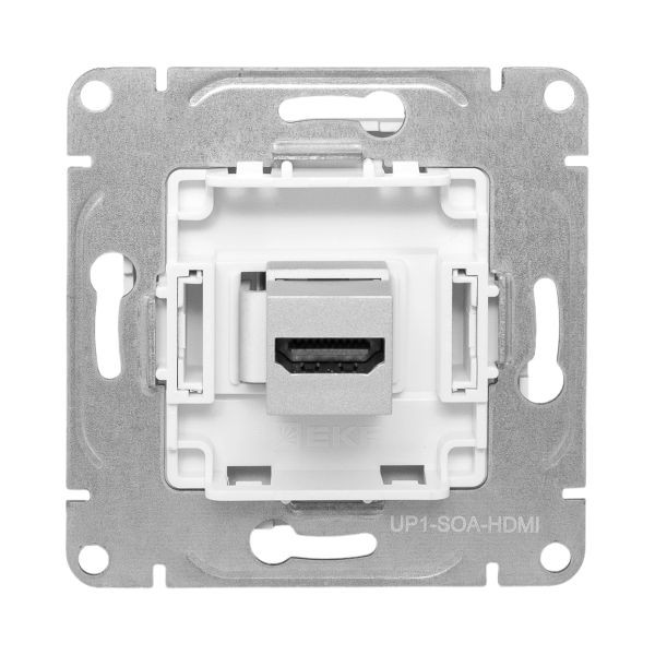 Механизм розетки HDMI, алюминий Эпика EKF Механизм розетки HDMI, алюминий Эпика EKF