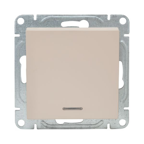 Механизм выключателя, одноклавишный, с подсветкой, кремовый Эпика EKF Механизм выключателя, одноклавишный, с подсветкой, кремовый Эпика EKF