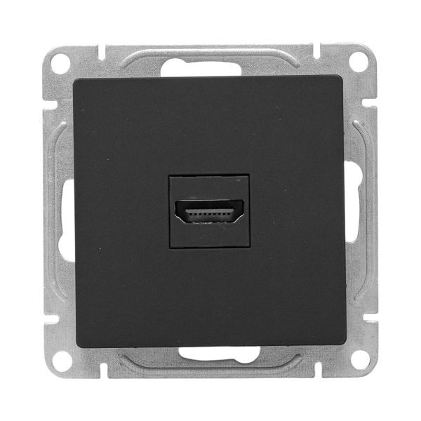 Механизм розетки HDMI, чёрный Эпика EKF Механизм розетки HDMI, чёрный Эпика EKF