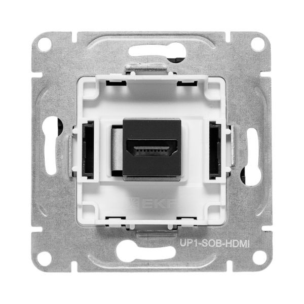 Механизм розетки HDMI, чёрный Эпика EKF Механизм розетки HDMI, чёрный Эпика EKF