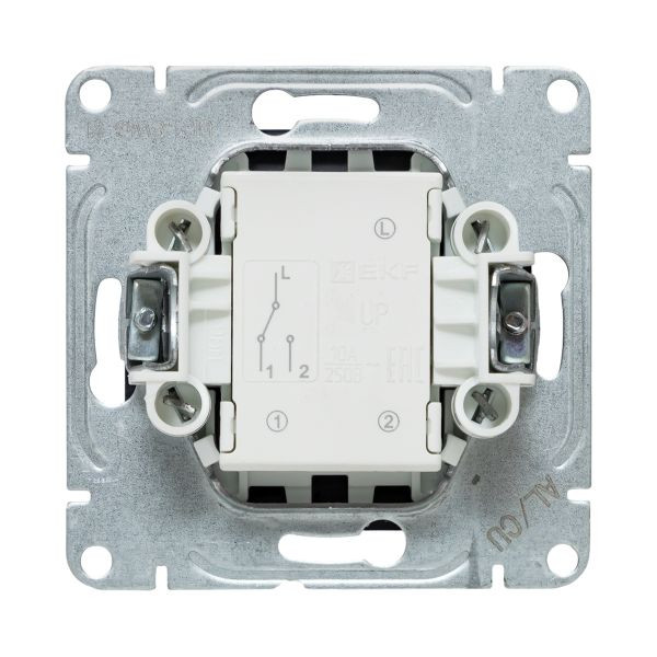 Механизм выключателя, одноклавишный, проходной, графит Эпика EKF Механизм выключателя, одноклавишный, проходной, графит Эпика EKF