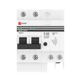 Дифференциальный автомат АД-2 S 63А/100мА (хар, C, AC, электронный) 6кА EKF PROxima DA2-6-63-100S-pro