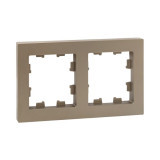 2 - местная рамка, шампань, пластик Эпика EKF