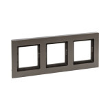 3 - местная рамка, IP44, мокко, пластик Эпика EKF