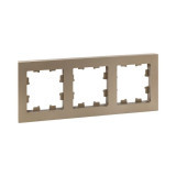 3 - местная рамка, шампань, пластик Эпика EKF