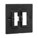 Пластина переходная для 1 или 2х клавишного выключателя, IP44, чёрная Эпика EKF