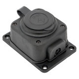 Роз, одномест, с защит, крышкой каучуковая 230В 2P+PE 16A IP44 EKF PRO