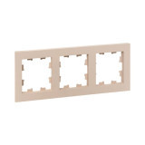 3 - местная рамка, кремовая, пластик Эпика EKF