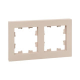 2 - местная рамка, кремовая, пластик Эпика EKF