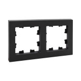2 - местная рамка, чёрная, пластик Эпика EKF