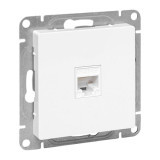 Механизм розетки RJ45 (cat5), белый Эпика EKF