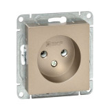 Механизм розетки, 16А, без заземления, без шторок, шампань Эпика EKF