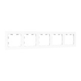 5 - местная рамка, белая, пластик Эпика EKF
