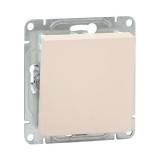 Механизм выключателя, одноклавишный, кнопочный, кремовый Эпика EKF