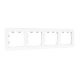 4 - местная рамка, белая, пластик Эпика EKF