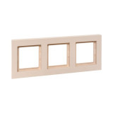 3 - местная рамка, IP44, кремовая, пластик Эпика EKF