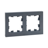 2 - местная рамка, графит, пластик Эпика EKF