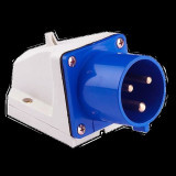 Вилка стационарная 523 2Р+РЕ 32А 220В IP44 EKF