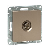 Механизм розетки TV, одиночная, шампань Эпика EKF
