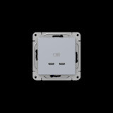 Механизм розетки USB-C - 2шт, алюминий Эпика EKF