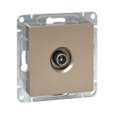 Механизм розетки TV, оконечная, шампань Эпика EKF
