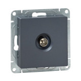 Механизм розетки TV, одиночная, графит Эпика EKF