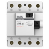 Устройство защитного отключения УЗО 4P 25А/30мА (электронное) Basic elcb-4-25-30e-sim